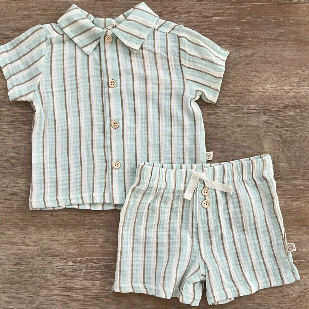 Snug Toddler Boy Stripe Resort Set 3T